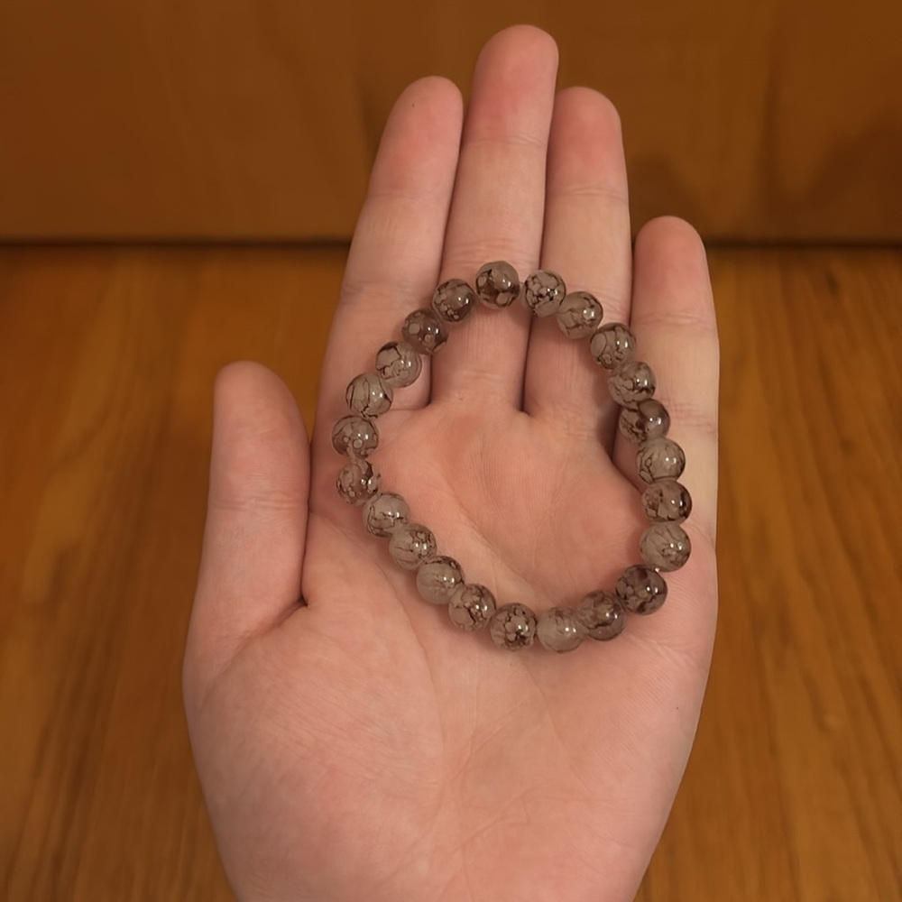 Source Unknown Beaded Bracelet in Light Brown
